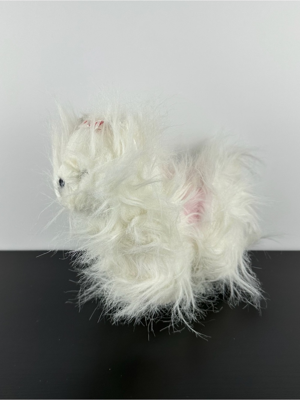 Ganz Webkinz White Yorkie Puppy Dog 8" HM070 Hearts Bow Plush Web Kinz No Code